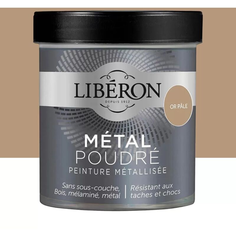 Liberon - Peinture métallisée Libéron Métal Poudré Or pâle 0,5 l