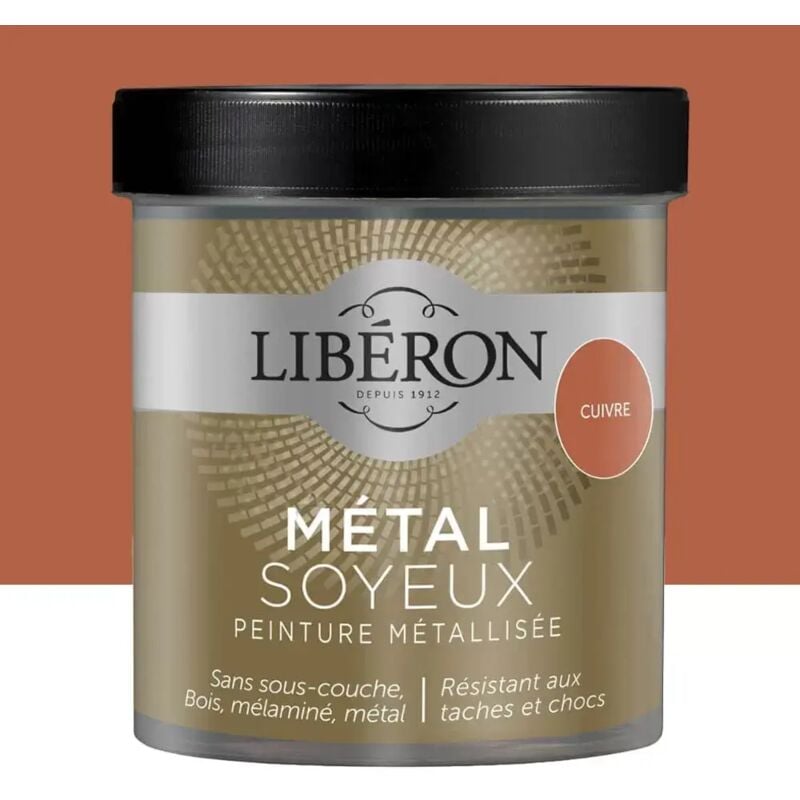 Peinture métallisée Libéron Métal Soyeux Cuivre 0,5 L