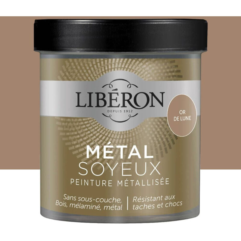 Liberon - Peinture métallisée Libéron Métal Soyeux Or de lune 0,5 l