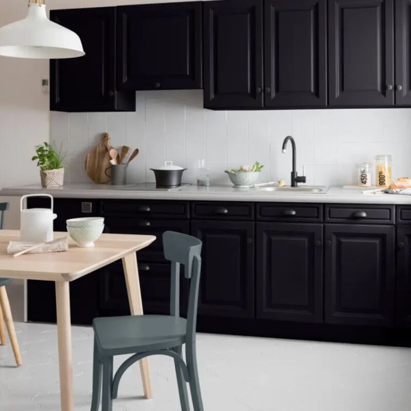 Peinture Multi-Matériaux Cuisine V33 Déco lab Noir Quartz Satin 0,75 l