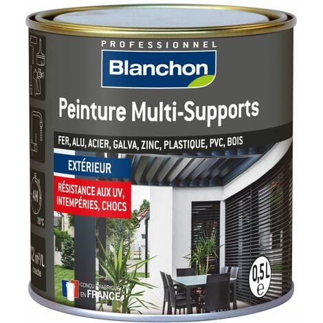 BLANCHON Peinture multi-supports ral 7016 gris anthracite Finition : Satin 0,5 L