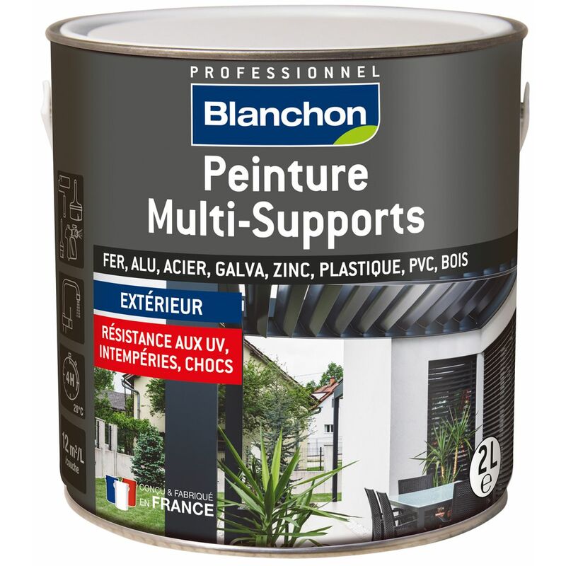 Peinture multi-supports ral 7012 gris basalte Finition : Satin 2 l