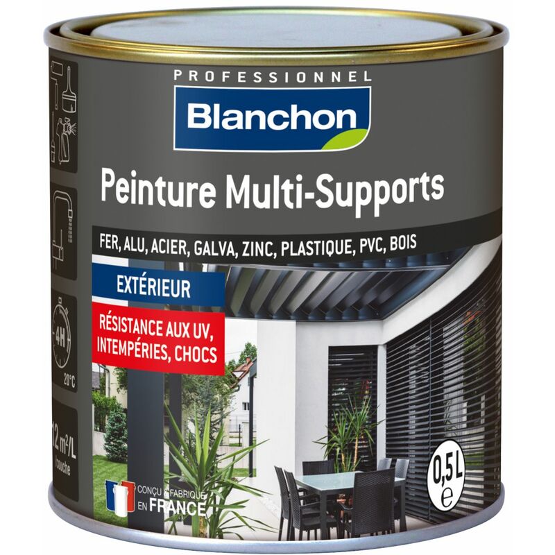 Peinture multi-supports ral 6021 vert provence Finition : Satin 0,5 l