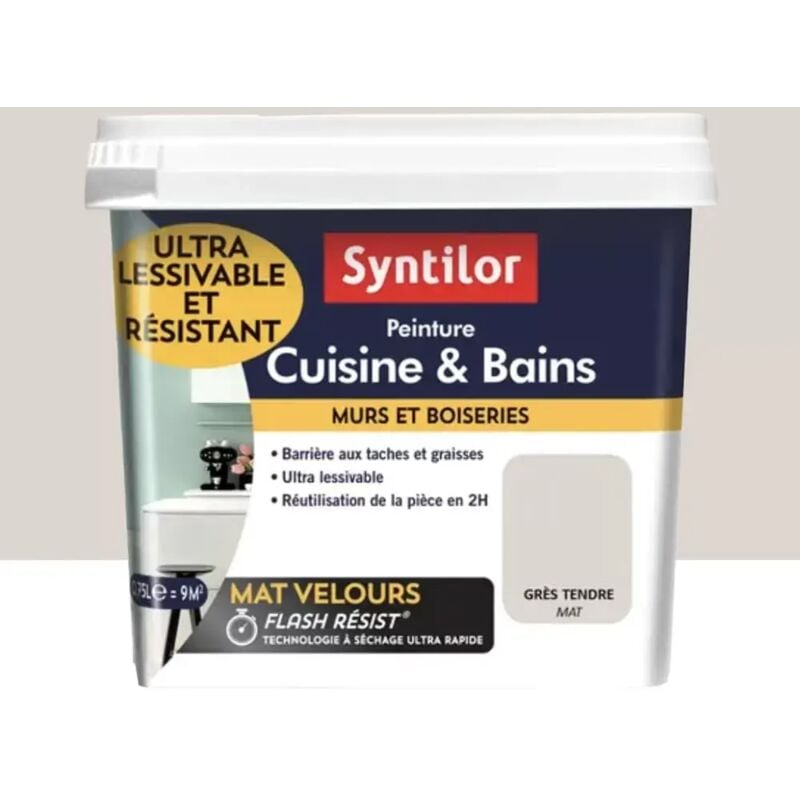 Peinture Cuisine & Bains Syntilor Grès tendre 0,75 l