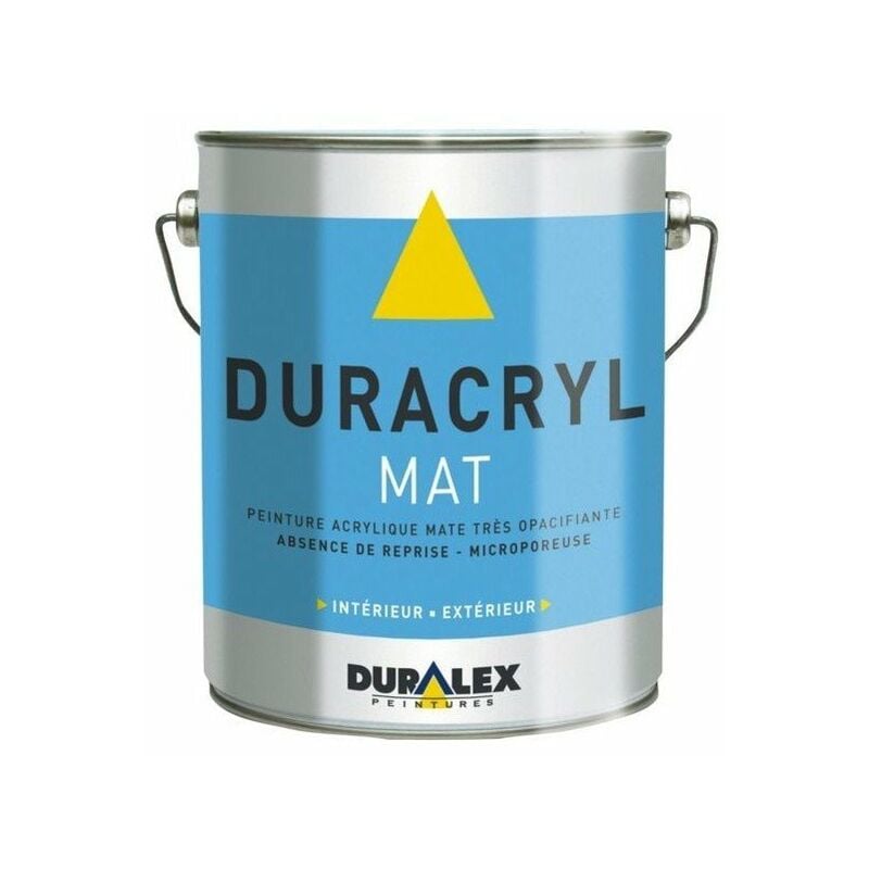 Peinture acrylique duracryl blanc mat 3l