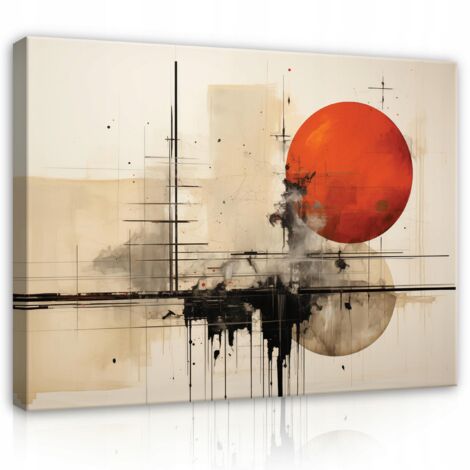 Peinture Murale abstraite sur toile pour chambre  coucher salon moderne 120x80