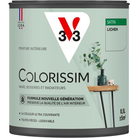 Peinture murale intérieure Colorissim® V33 Lichen Satin 0,5L