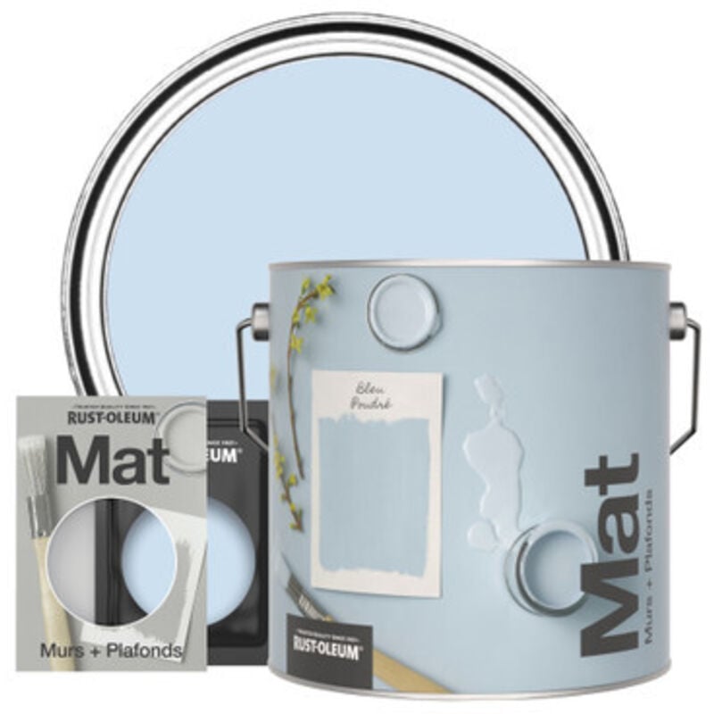 Peinture Murale Lessivable - Bleu Poudré