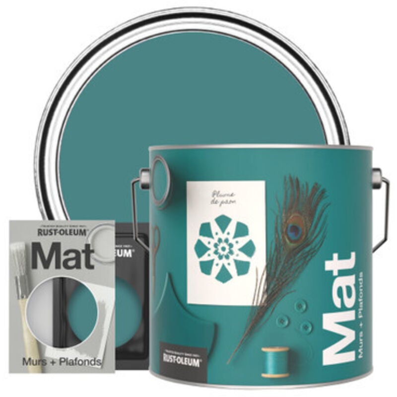 Peinture Murale Lessivable - Plume de paon