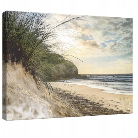 Peinture Murale sur toile mer plage nature pour chambre salon cuisine 100x70