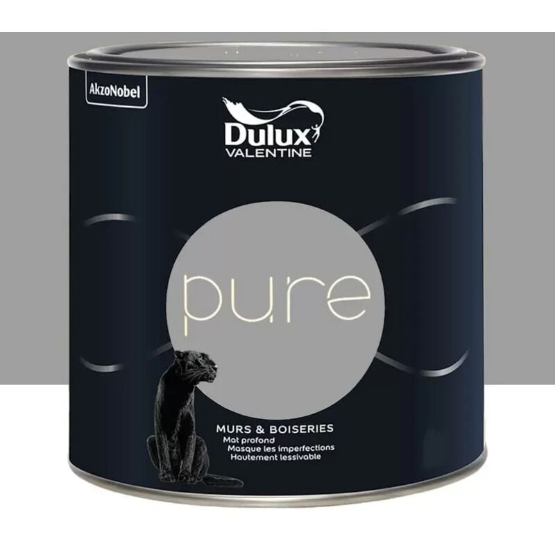 Peinture murs & boiseries Dulux Valentine Pure Aluminium 2 l