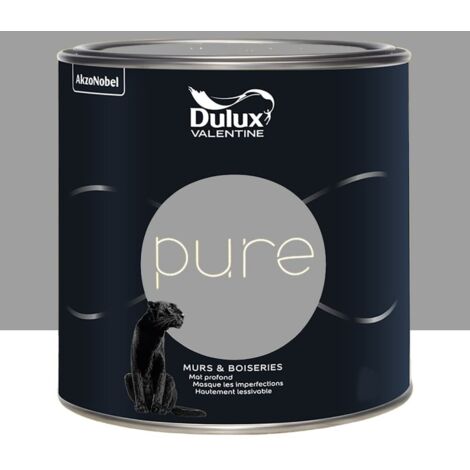 Peinture murs & boiseries Dulux Valentine Pure Aluminium 2 L