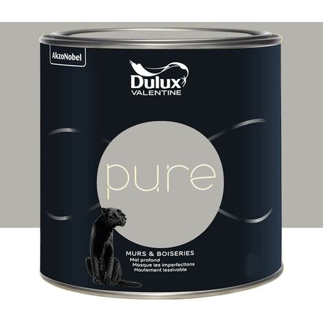 Peinture murs & boiseries Dulux Valentine Pure Flanelle 0,5 L