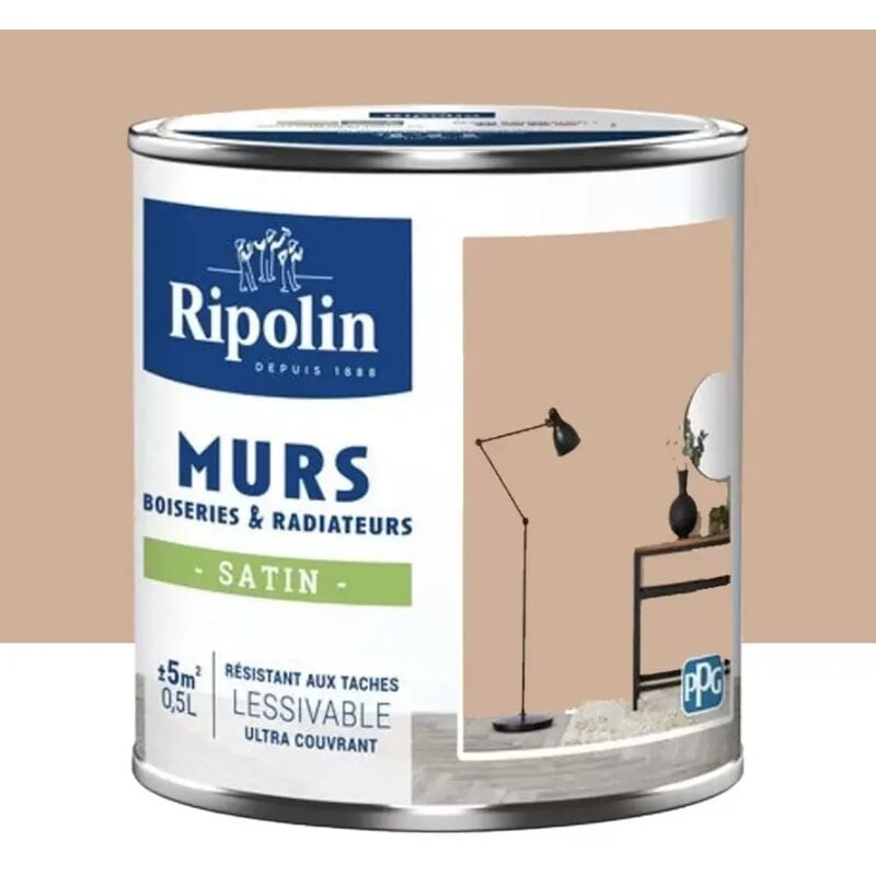 Peinture Murs, Boiseries, Radiateurs Ripolin Satin Gold Manosque 0,5 l