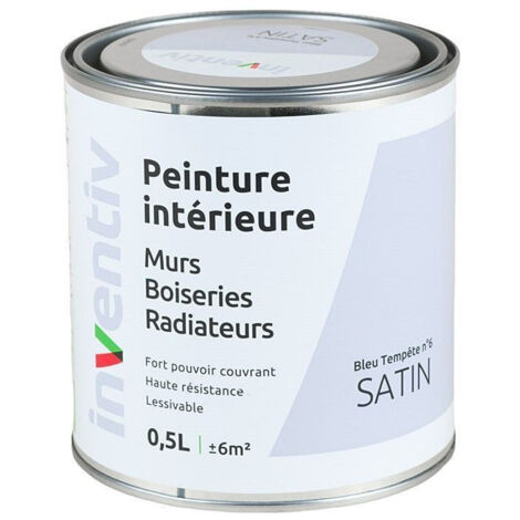 Peinture Murs Boiseries Radiateurs Satin Bleu Tempête 6 - INVENTIV
