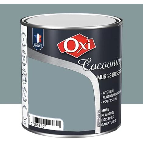 Peinture Murs et Boiseries OXI Cocooning Acier 0,5 L