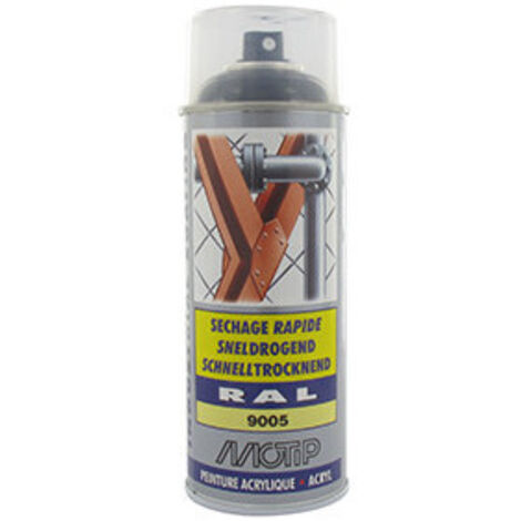 Peinture noir Brillant, aérosol 400 ml.