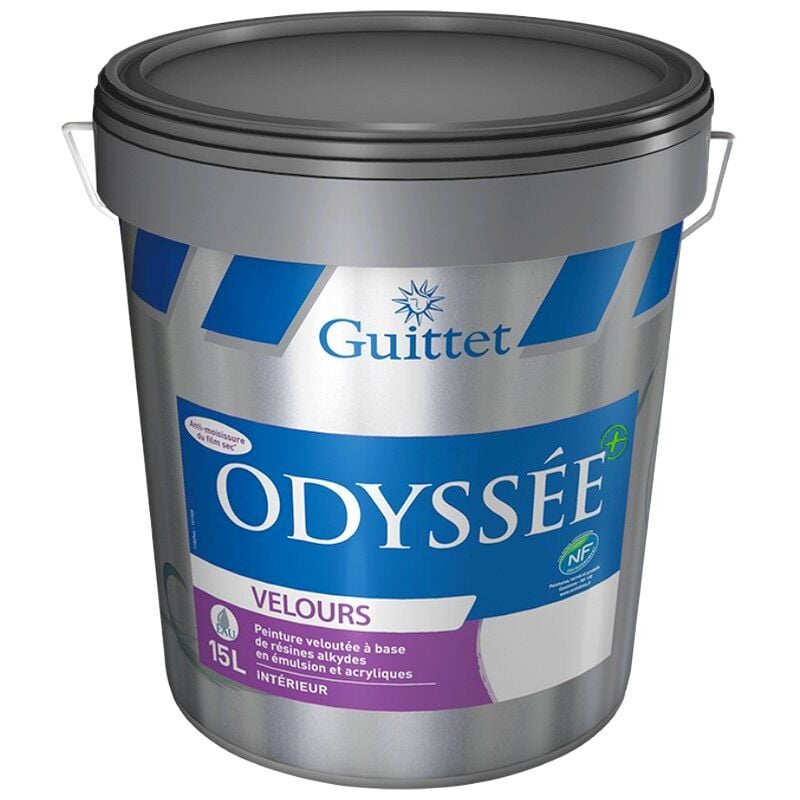 Peinture professionnelle Guittet Odyssée Plus Velours Couleur: Blanc - Conditionnement: 15 Litres
