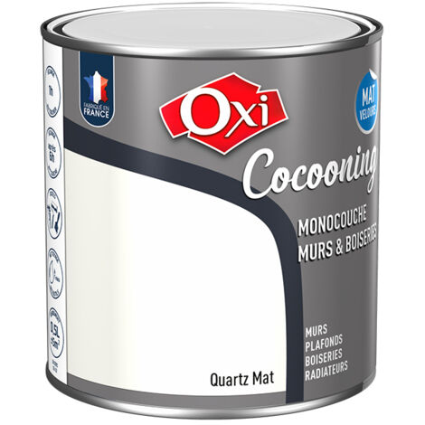 Peinture Oxi Murs Et Boiseries Cocooning Mat Velours  Quartz  0,5l - Oxi