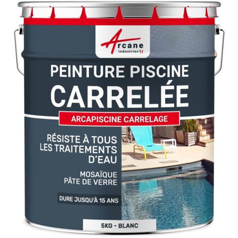 Peinture Piscine Carrelage ARCANE INDUSTRIES Beige Sable Ral 1014 - 5 kg (jusqu'à 15m² pour 2 couches)