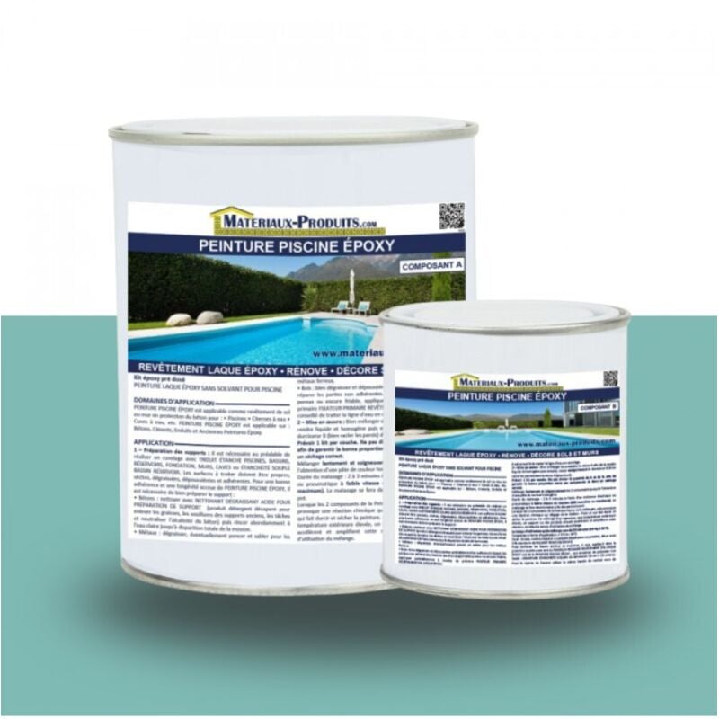 Matpro - Peinture Piscine Epoxy - 10 Kg Turquoise