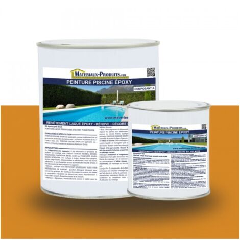 Peinture Piscine Epoxy - 2.5 Kg Orange - MATPRO