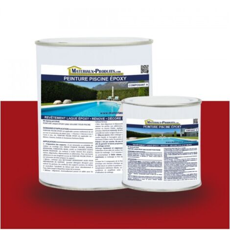 Peinture Piscine Epoxy - 5 Kg Rouge - MATPRO