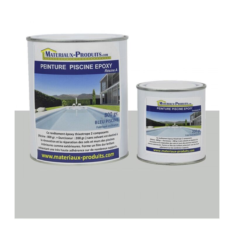 Matpro - Peinture Piscine Epoxy Gris Clair - 2.5 Kg Gris clair