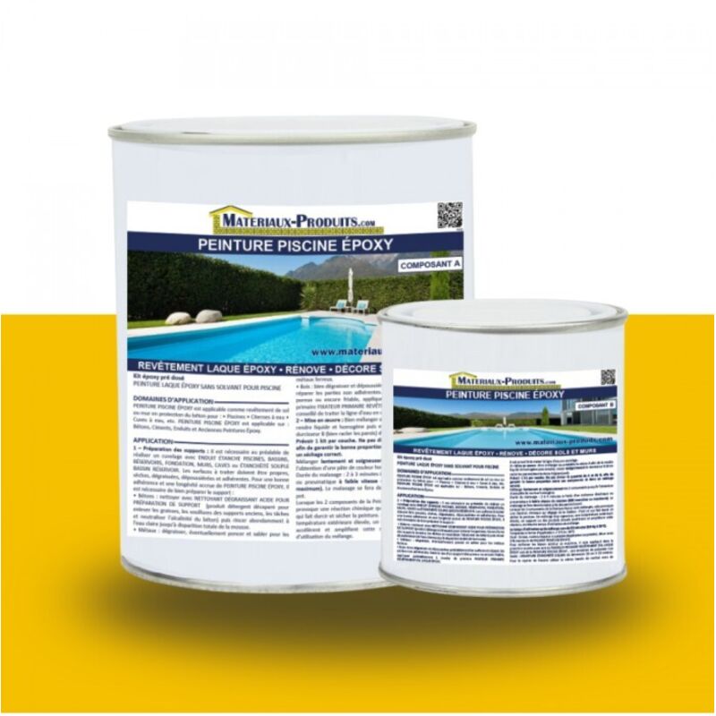 Peinture Piscine Epoxy - 1 Kg Jaune - MATPRO