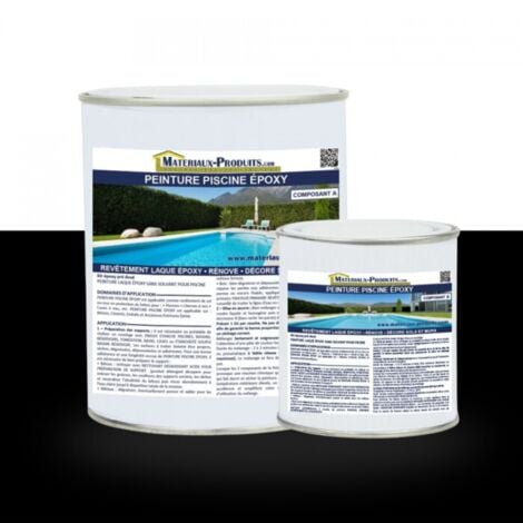 Peinture Piscine Epoxy Noir - 5 Kg Noir