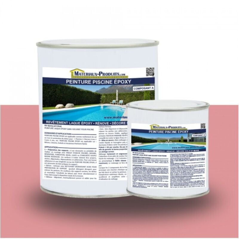Matpro - Peinture Piscine Epoxy - 1 Kg Rose