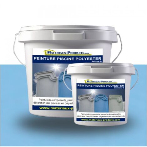Peinture Piscine Polyester - 5 Kg Bleu Piscine - MATPRO