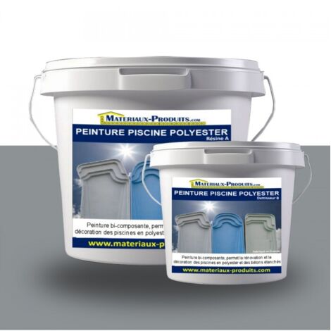 Peinture Piscine Polyester - 5 Kg Gris béton - MATPRO