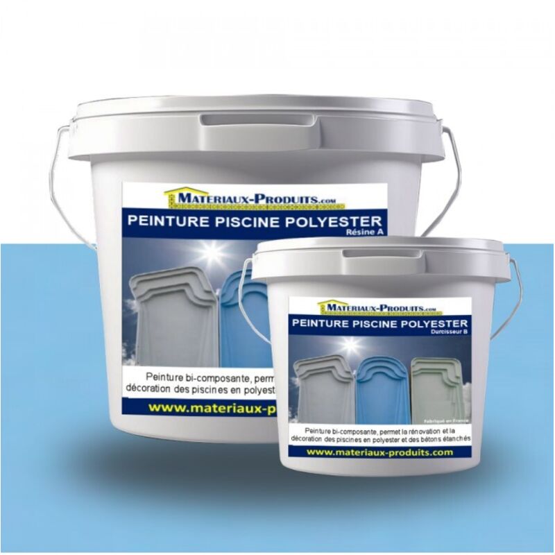 Matpro - Peinture Piscine Polyester - 5 Kg Bleu Piscine