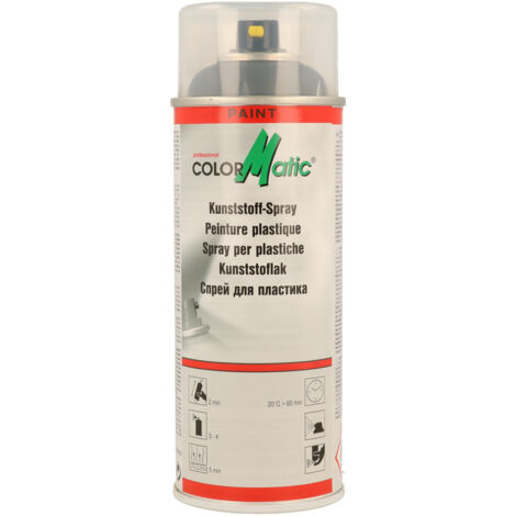 PEINTURE PLASTIQUE 1K GRIS SATINE 400ML COLORMATIC