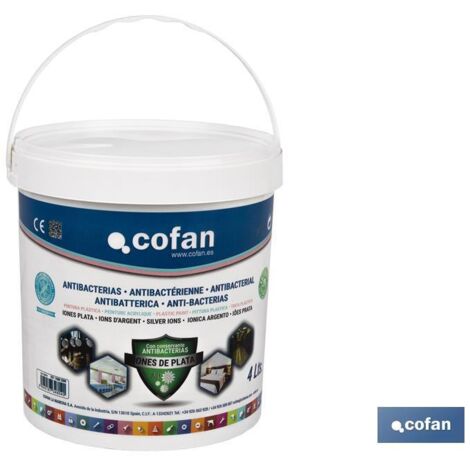 Peinture Plastique Antibactérienne Ions Argent 4 L