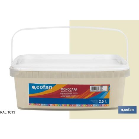 Peinture plastique monocouche ivoire (2,5 Lt)