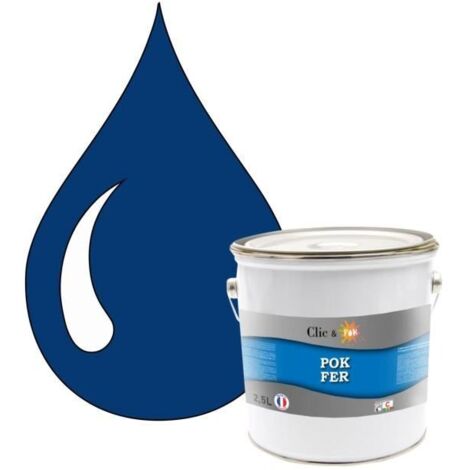 Peinture - POK - Antirouille Glycérophtalique - 2,5L - RAL 5017 - Brillant