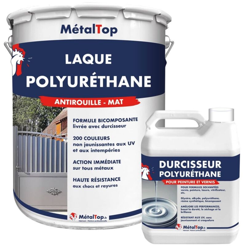Laque Polyurethane Mat - Pot 5 l - 4009 - Violet pastel Metaltop
