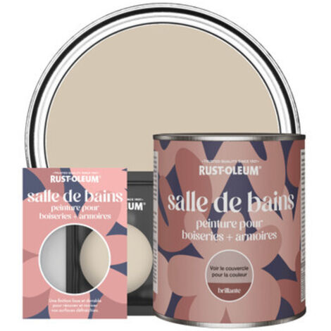 Peinture pour Boiseries & Armoires de Salle de Bains, Finition Brillante - Caramel