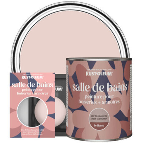 Peinture pour Boiseries & Armoires de Salle de Bains, Finition Brillante - Champagne Rosé