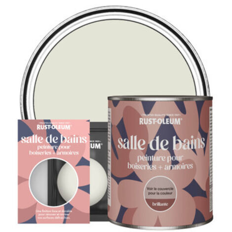 Peinture pour Boiseries & Armoires de Salle de Bains, Finition Brillante - Ciment