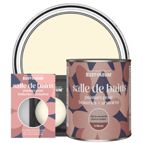 Peinture pour Boiseries & Armoires de Salle de Bains, Finition Brillante - Crème Fouettée