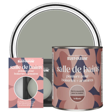 Peinture pour Boiseries & Armoires de Salle de Bains, Finition Brillante - Feuille de Thé