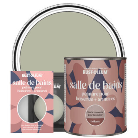 Peinture pour Boiseries & Armoires de Salle de Bains, Finition Brillante - Grège