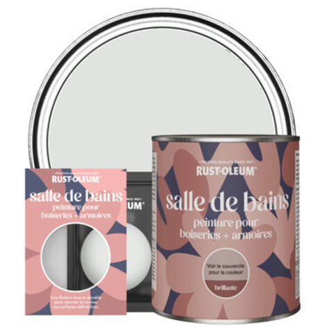 Peinture pour Boiseries & Armoires de Salle de Bains, Finition Brillante - Gris Papier