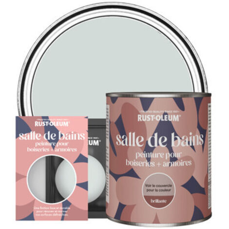 Peinture pour Boiseries & Armoires de Salle de Bains, Finition Brillante - Gris Pigeon