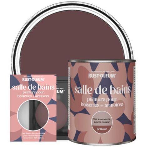 Peinture pour Boiseries & Armoires de Salle de Bains, Finition Brillante - Mûre