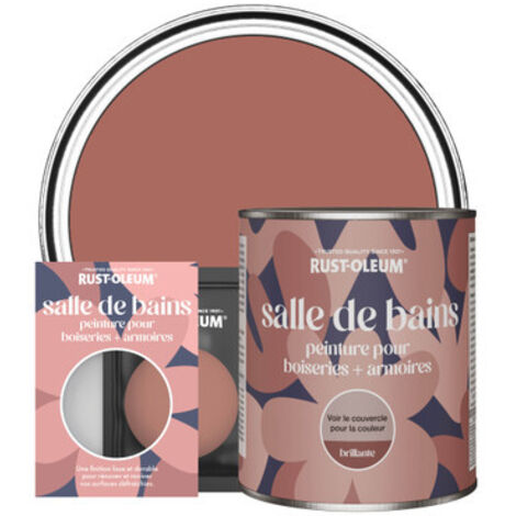 Peinture pour Boiseries & Armoires de Salle de Bains, Finition Brillante - Saumon