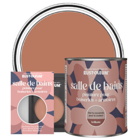 Peinture pour Boiseries & Armoires de Salle de Bains, Finition Brillante - Sienne